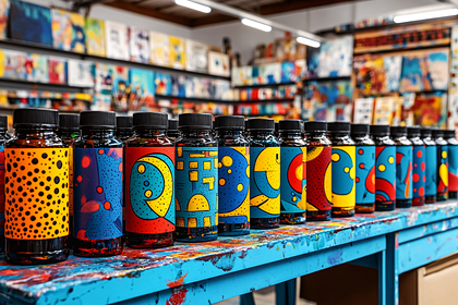 Colorful Art Bottles