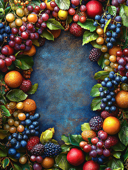 Colorful Autumn Fruit Arrangement
