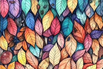 Colorful Autumn Leaves Pattern