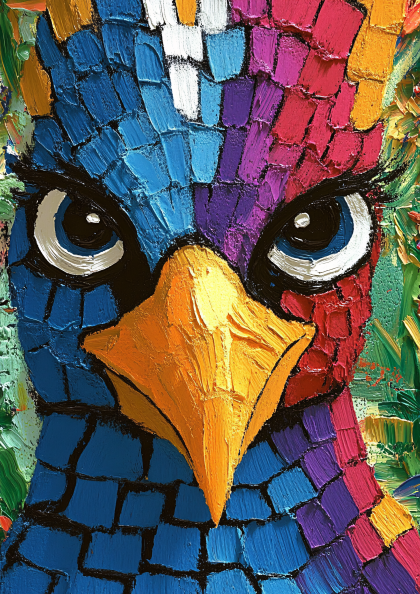 Colorful Bird Portrait
