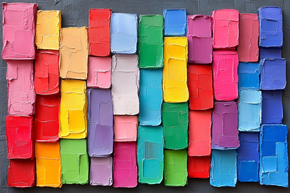 Colorful Blocks Abstract