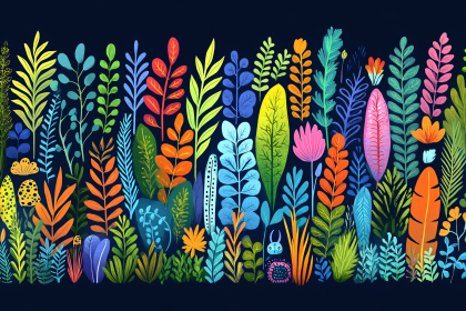 Colorful Botanical Foliage