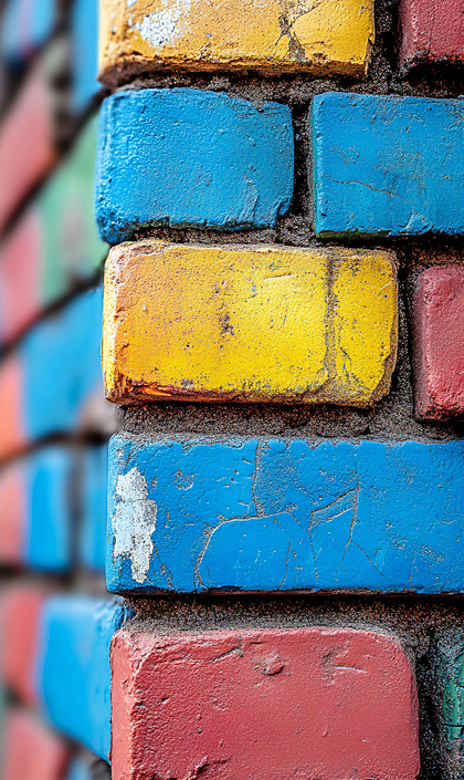 Colorful Brick Corner