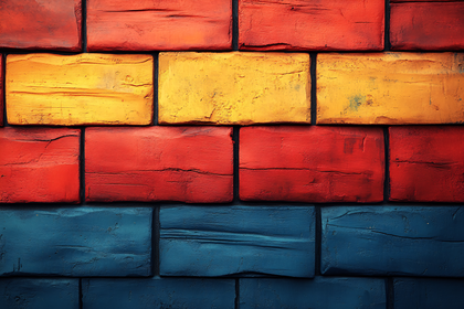 Colorful Brick Wall