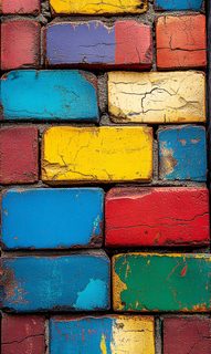 Colorful Brick Wall Texture
