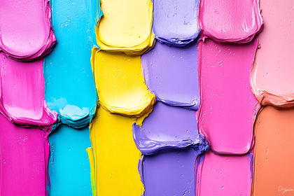 Colorful Brushstrokes Texture