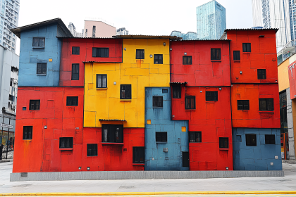 Colorful Building Facade
