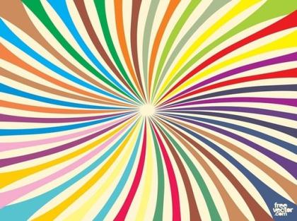 Colorful Burst Free Vector