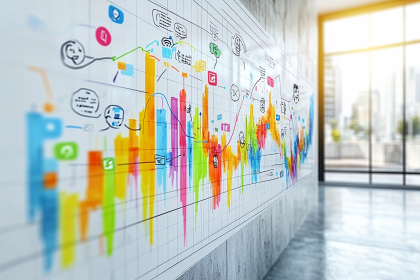 Colorful Business Growth Chart