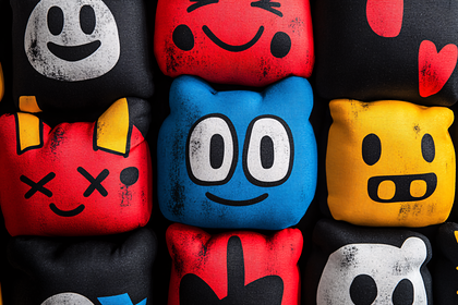 Colorful Cartoon Emoji Pillows