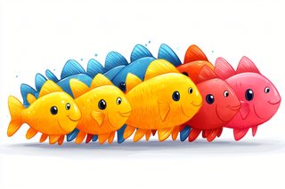 Colorful Cartoon Fishes