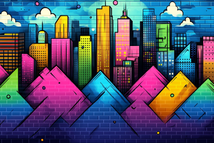 Colorful Cityscape Illustration