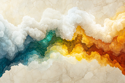 Colorful Cloudscape Abstract