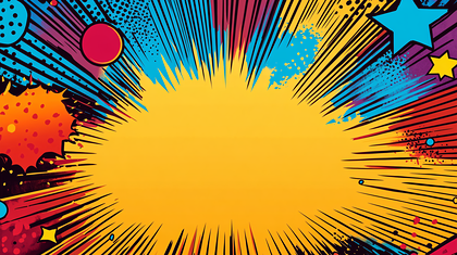 Colorful Comic Explosion Background