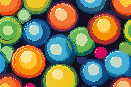 Colorful Concentric Circles Pattern