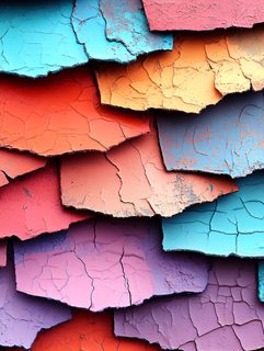 Colorful Cracked Shingles Texture