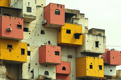 Colorful Cube Buildings