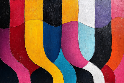 Colorful Curved Abstract