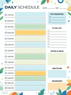 daily schedule planner
