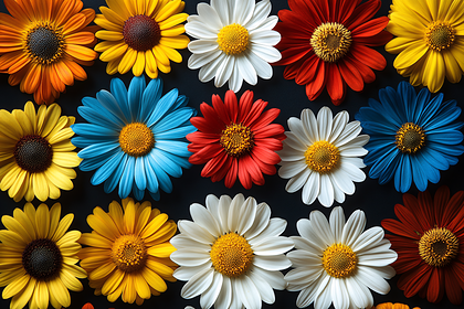 Colorful Daisy Flower Arrangement