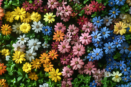 Colorful Daisy Flowers Arrangement