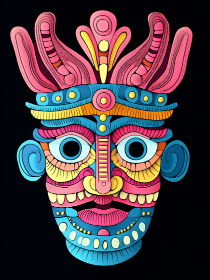 Colorful Decorative Mask