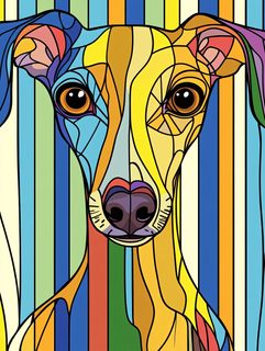 Colorful Dog Illustration