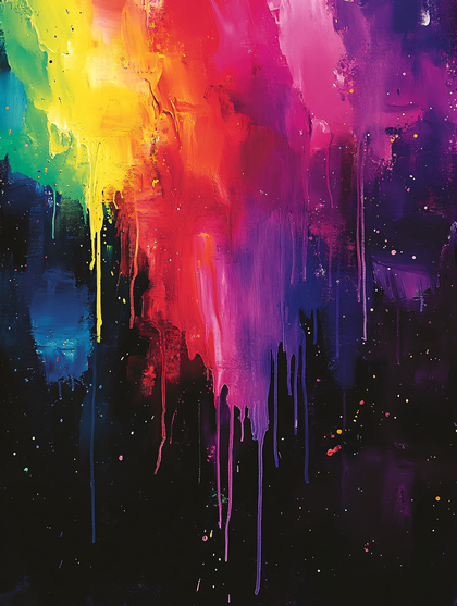Colorful Drip Art