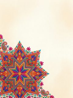 embroidered star mandala