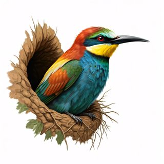 bee-eater-in-nest