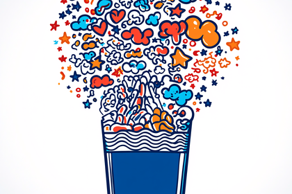 Colorful Explosion from a Cup