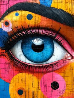 Colorful Eye Painting