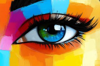 Colorful Eye Painting