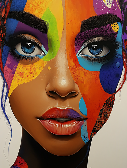 Colorful Face Portrait