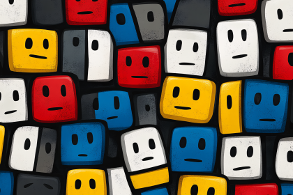 Colorful Faces Pattern