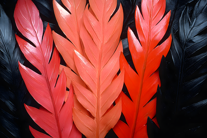 Colorful Feather Arrangement