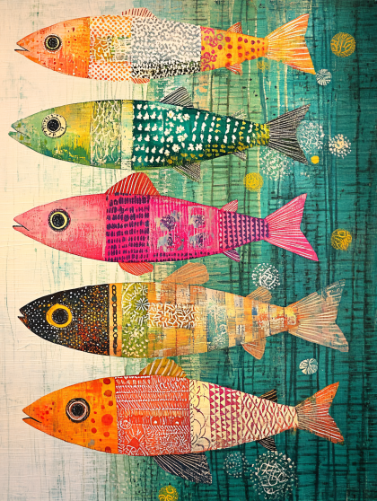 Colorful Fish Art