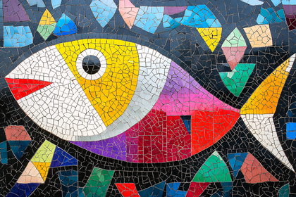 Colorful Fish Mosaic