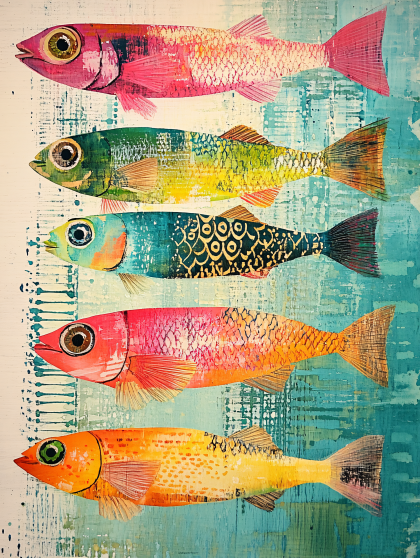 Colorful Fish Row