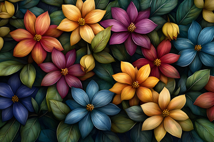 Colorful Floral Bloom