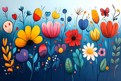 Colorful Floral Garden