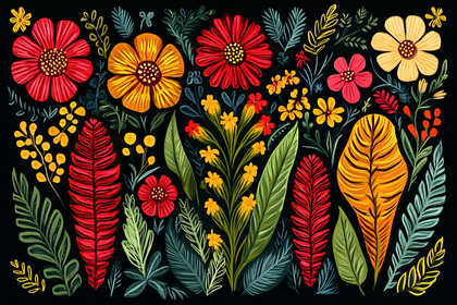 Colorful Floral Illustration
