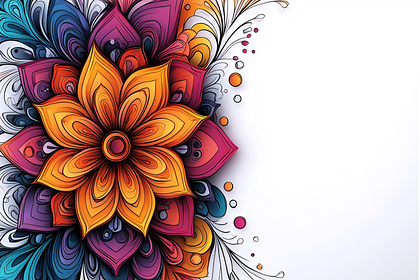 Colorful Floral Ornament