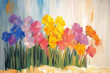 Colorful Floral Row