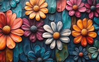 wood-carved-flowers