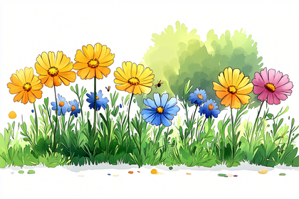 Colorful Flower Garden