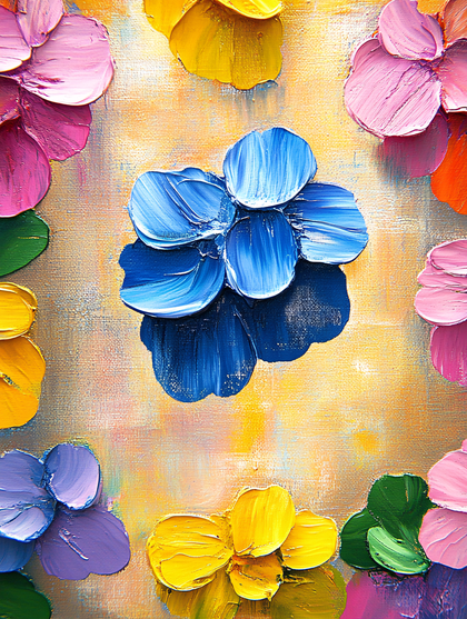 Colorful Flower Painting