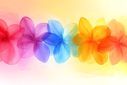 Colorful Flower Row