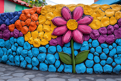 Colorful Flower Wall Art