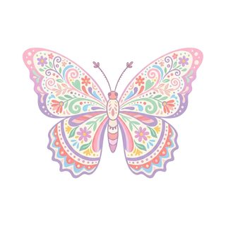 folk art butterfly